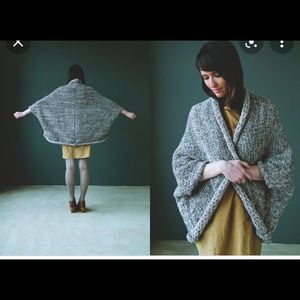 MWM hand knit cocoon sweater cardigan